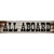 All Aboard Wooden Novelty Metal Street Sign