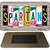 Spartans Wood Cut Letter Novelty Metal Magnet M-7947