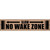 No Wake Zone Wooden Novelty Metal Street Sign