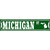 Michigan St Silhouette Novelty Metal Street Sign