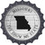 Missouri Show Me State Novelty Metal Bottle Cap Sign BC-1815