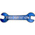 Tire Rotation Novelty Metal Wrench Sign