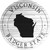 Wisconsin Badger State Novelty Circle Coaster Set of 4 CC-1839