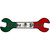 Yes You Can With Mexican Flag Novelty Metal Wrench Sign