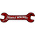Tightly Screwed Novelty Metal Wrench Sign