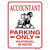 Accountant Parking Audited Novelty Rectangular Sticker Decal