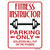 Fitness Instructor Parking Put On Pounds Novelty Rectangular Sticker Decal