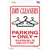 Dry Cleaners Parking Hung To Dry Novelty Rectangular Sticker Decal