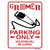 Groomer Parking Clipped Novelty Rectangular Sticker Decal