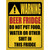 Beer Fridge Only Yellow Novelty Rectangle Sticker Decal