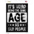 Same Age As Old People Novelty Rectangle Sticker Decal