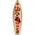 Life Guard On Surfboard Novelty Metal Surfboard Sign