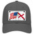 Alabama Crossed US Flag Novelty License Plate Hat