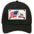 California Crossed US Flag Novelty License Plate Hat