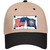 New Hampshire Crossed US Flag Novelty License Plate Hat