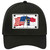 North Carolina Crossed US Flag Novelty License Plate Hat