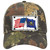 Pennsylvania Crossed US Flag Novelty License Plate Hat