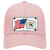 West Virginia Crossed US Flag Novelty License Plate Hat