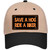 Save A Hog Ride A Biker Novelty License Plate Hat