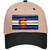 Colorado Corrugated Flag Novelty License Plate Hat