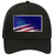 Indiana with American Flag Novelty License Plate Hat