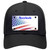 Massachusetts with American Flag Novelty License Plate Hat