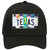 Texas Strip Art Novelty License Plate Hat Tag