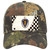 Massachusetts Racing Flag Novelty License Plate Hat Tag