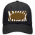 Brown White Zebra Center Oval Novelty License Plate Hat