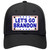 Lets Go Brandon Stars Novelty License Plate Hat