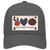 Peace Love America Novelty License Plate Hat Tag