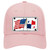 Panama Crossed US Flag Novelty License Plate Hat
