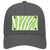 Lime Green White Zebra Novelty License Plate Hat