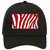 Red White Zebra Novelty License Plate Hat