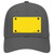 Yellow Solid Novelty License Plate Hat