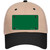 Green Solid Novelty License Plate Hat
