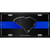 South Carolina Thin Blue Line Metal Novelty License Plate