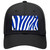 Blue White Zebra Novelty License Plate Hat