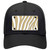 Gold White Zebra Novelty License Plate Hat