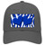 Blue White Zebra Blue Centered Hearts Novelty License Plate Hat