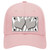 Grey White Zebra Blue Centered Hearts Novelty License Plate Hat