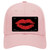 Full Red Lips Novelty License Plate Hat