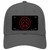 Red Peace Sign Novelty License Plate Hat