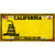 California Dont Tread On Me Metal Novelty License Plate