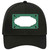 Green White Quatrefoil Center Scallop Novelty License Plate Hat