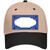 Blue White Quatrefoil Center Scallop Novelty License Plate Hat