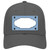 Light Blue White Quatrefoil Center Scallop Novelty License Plate Hat