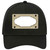 Gold White Quatrefoil Center Scallop Novelty License Plate Hat