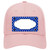 Scallop Blue White Polka Dot Novelty License Plate Hat
