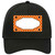 Scallop Orange White Polka Dot Novelty License Plate Hat